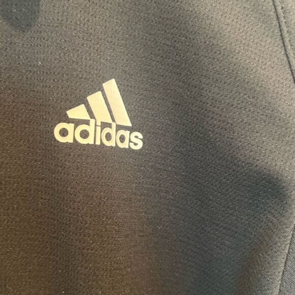 Adidas UCLA Mens Black Polo Shirt W/ Embroidered Logo & Reflective Sleeves Size - Picture 7 of 11